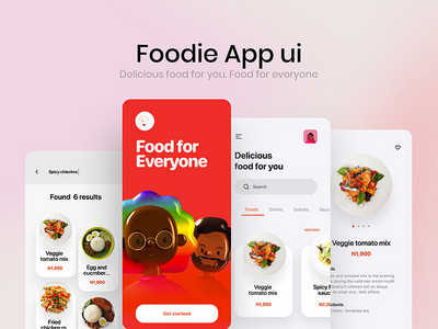 美食家应用界面(Foodie App UI)