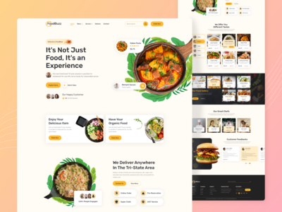FoodBuzz（送餐登陆页面）(FoodBuzz (Food Delivery Landing Page))