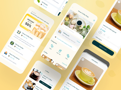 购物车食品数字钱包移动用户界面套件(Cart Food Digital Wallet Mobile UI Kit)