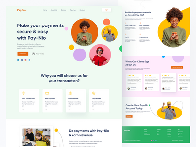 金融科技登陆页面(Fin-Tech Landing Page)