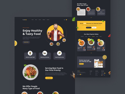 Foodhub-餐厅登陆页面(Foodhub- Restaurant Landing Page)
