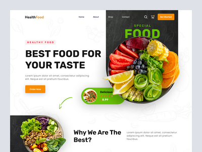 食物登陆页面(Food Landing Page)