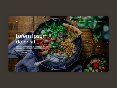 食物登陆页面(Food landing Page)