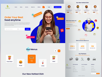 食物登陆页面(Food landing page)
