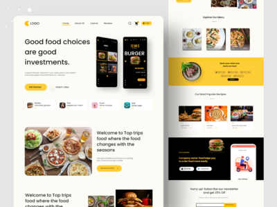 送餐登陆页面(Food Delivery Landing Page)