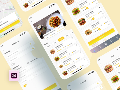 外卖APP UI设计(Food Delivery App Ui Design)