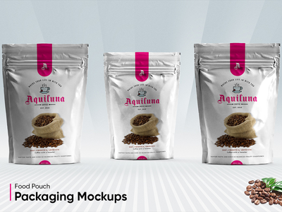 食品袋包装模型(Food Pouch Packaging Mockup)