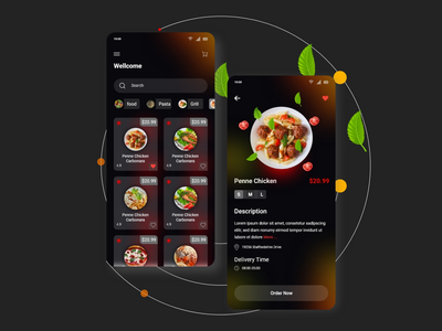 食物食谱移动应用程序概念(Food Recipe Mobile App Concept)