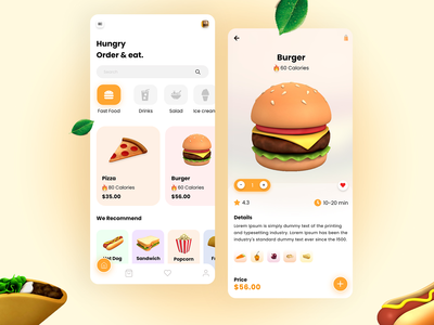 稳定的外卖 |食品和饮料用户界面(Steadfast Food Delivery | Food and Beverage UI)
