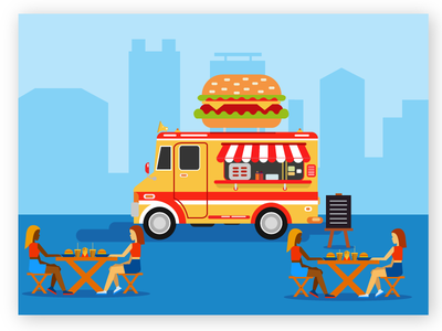 材料设计食品卡车(Material Design Food Truck)