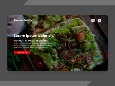食品网登陆页面概念(Food Web Landing Page Concept)