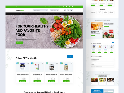 食品网站和登陆页面(Food Website & Landing Page)