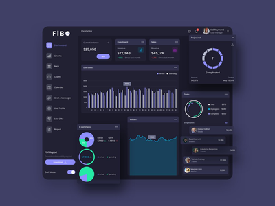 FiBO Finance Dashboard Ui Dark - FP(FiBO Finance Dashboard Ui Dark - FP)