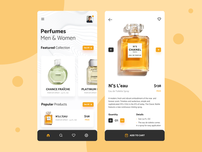 香水店ui设计(Perfumes shop ui design)