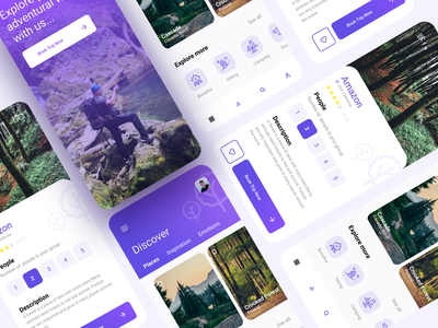 冒险预订应用程序 UI(Adventure Booking App Ui)