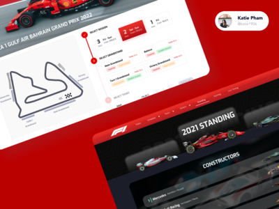 一级方程式网站重新设计(Formula 1 Website Redesign)