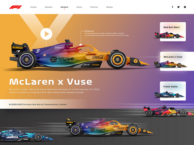 一级方程式网站重新设计 - Uplabs 挑战(Formula 1 Website Redesign - Uplabs challenge)