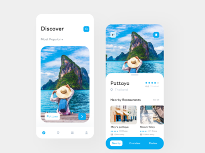 旅游应用界面(Travel app UI)