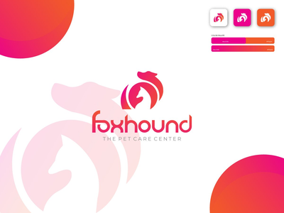 狗和狐狸标志设计(Dog & Fox Logo Design)