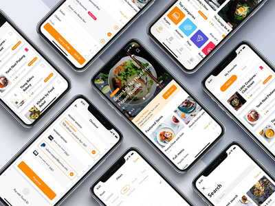 食品订单移动应用程序 UI 套件(Food Order mobile app UI Kit)