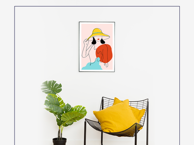 墙框样机(Wall Frame Mockup)