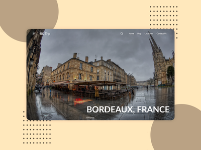 旅游网页登陆页面概念(Tour Web Landing Page Concept)