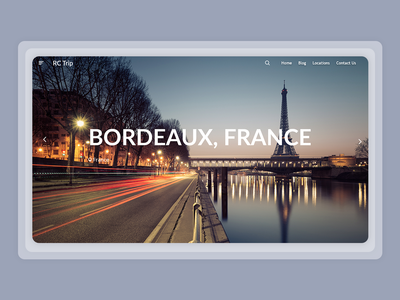 旅游网页登陆页面概念(Tour Web Landing Page Concept)
