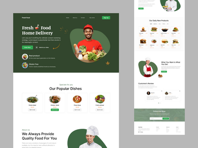 生鲜登陆页面(Fresh food landing page)