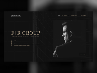 黑暗律师事务所网页设计(Dark Law Firm Web Design)