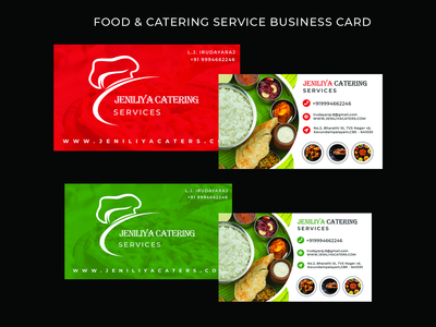 餐饮服务名片概念(Catering Services Business Card Concept)