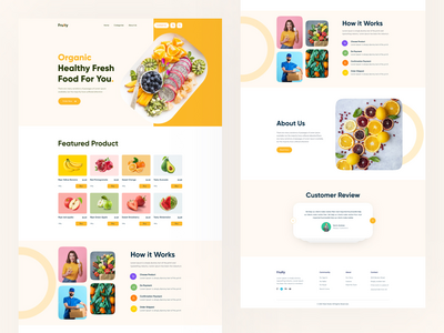 杂货网站主页设计。(Grocery website homepage design.)