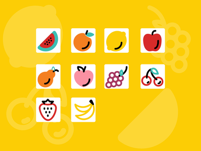 水果图标(Fruit Icons)