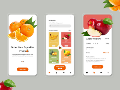 水果应用设计(Fruits-App Design)