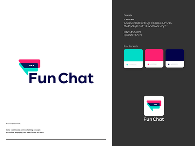 有趣的聊天标志设计模板(Fun Chat Logo Design Templates)