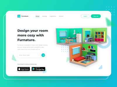 家具 - 3D 模型标题(Furnature - 3D Model Header)