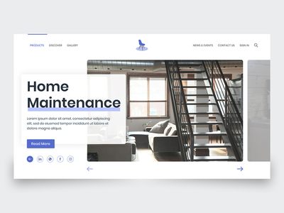 家具登陆 - 网页(Furniture Landing - Web Page)