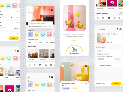 家具应用程序 UI 套件(Furniture app UI Kit)