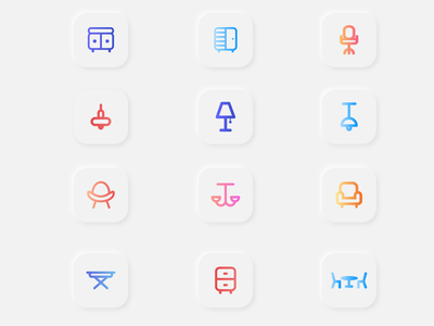 家具图标(Furniture icons)