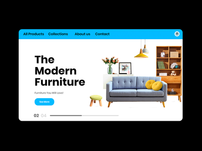 家具登陆页面(Furniture landing Page)