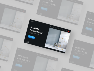 深色家具登陆页面(Dark Furniture Landing Page)