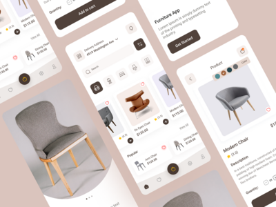 电子商务家具应用程序(E-commerce Furniture App)