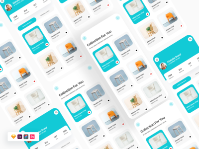 家具应用程序用户界面(Furniture App UI)