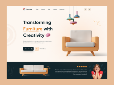 家具店登陆页面(Furniture Shop Landing Page)