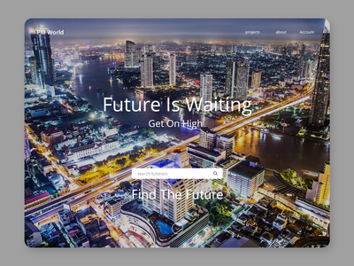 未来的网页登陆页面(Future web landing page)