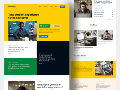 电子学习登陆页面(E-learning Landing Page)