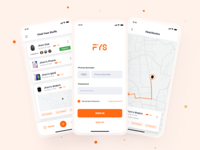 查找设备应用程序概念(Find Device App Concept)