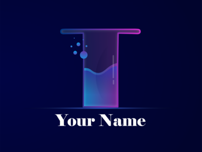 高斯效应 (T) 标志设计(Galss Effect (T) Logo Design)