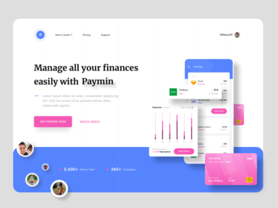Finance App Hero - 登陆动画(Finance App Hero - Landing Animation)