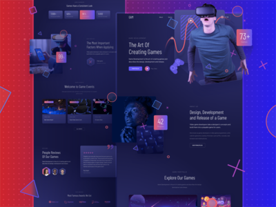 游戏响应登陆页面(Game Responsive Landing Page)