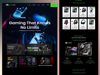 游戏商店 Html 模板(Gaming shop Html Template)
